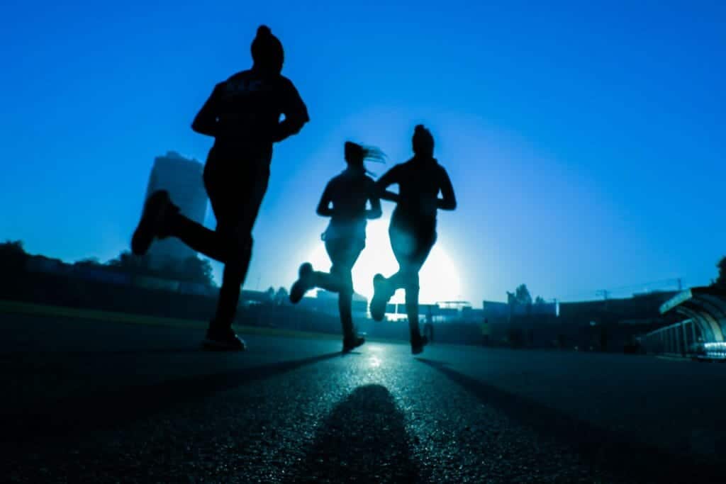 silhouette of three women running on grey concrete road
Good Exercises to Lose Weight